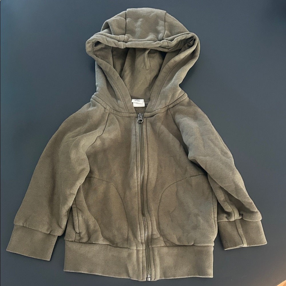 4 for $25 - Colored Organics Olive Green Kids Hoodie